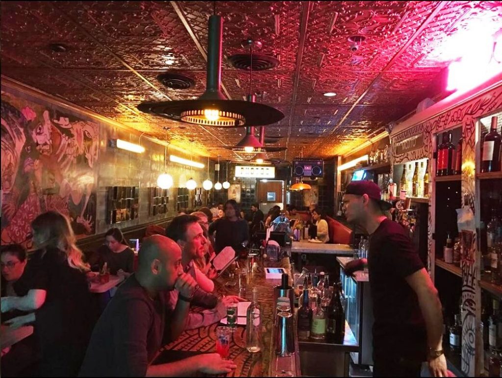 bar at Dolly’s Toronto 